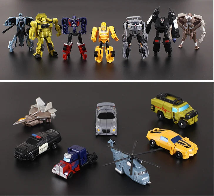 Kinder Spielzeug Mini Verwandlungs-Roboter-Kit Spielzeugmodelle 2-in-1 verformtes Auto Spielzeug Roboter Spielzeug für Kinder Geschenk Actionfigur