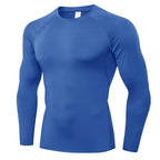 Herren Kompressionsshirts Langarm Workout Gym T-Shirt Laufshirt Cool Dry Sport Unterhemd Sportlicher Baselayer