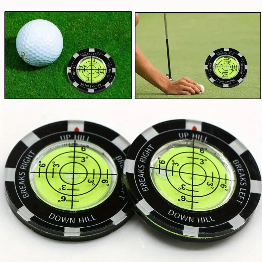 Golf Putt Ball Marker Hohe Präzision Runder Grünleser Golf Putting Hilfe Golf Slope Putting Reader 1PC JJ024 Hauptbild