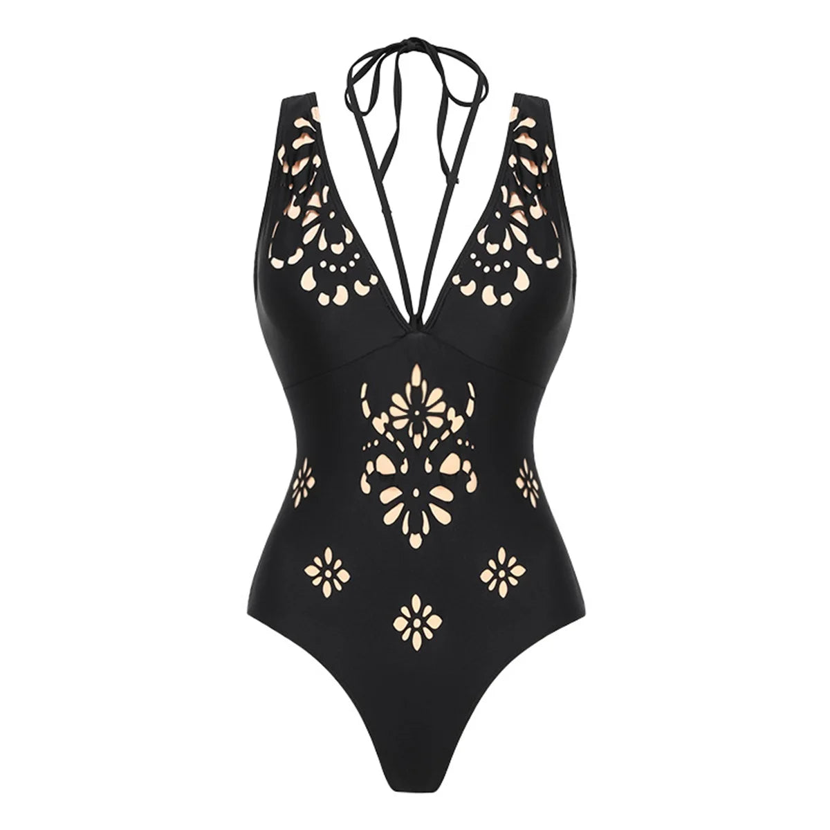 2tlg. bedruckter Badeanzug Damen Sexy Bademode Neuer Bikini mit langem Rock Damen Biquini Push Up Badeanzug Body Strandkleidung Strandtuch