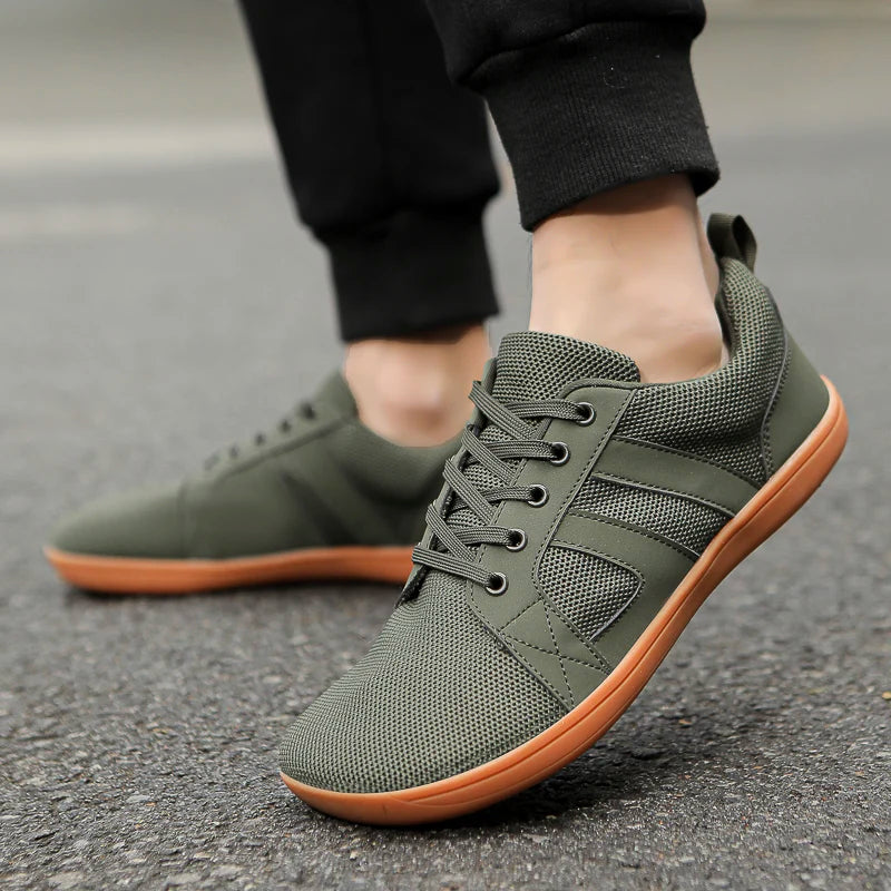 FANCYLEE Klassische Damen GAT Barfuß-Sneaker Retro Wildleder Minimalistische Walkingschuhe Weite Passform Zero Drop Freizeitschuhe Größe 36-41