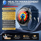 2026 Neue Mikrophysikalische Untersuchung Gesundheits-Smartwatch Herren EKG Harnsäure Lipide Blutdruck BT Anruf Smartwatch Für Android IOS