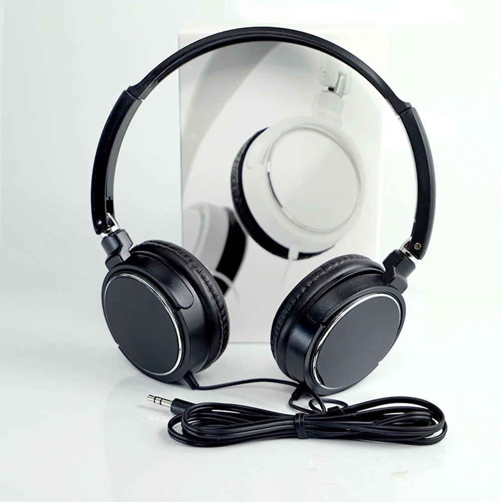 Universeller Kopfhörer Over-Ear Faltbar Kabelgebundene Ohrhörer HiFi-Stereo-Sound Tragbares Headset 3,5-mm-Kopfhörer HiFi-Stereo-Sound