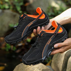 FANCYLEE Damen-Trekkingschuhe Atmungsaktives Mesh-Wanderer Leichtgewichtige Outdoor-Rutschfeste Bergsteigerschuhe EU 36-42