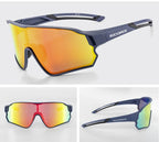 ROCKBROS Fahrrad Polarisierte Brille MTB Rennrad Sonnenbrille UV400 Fahrrad Sonnenschutz Leicht Unisex Fahrrad Sportausrüstung