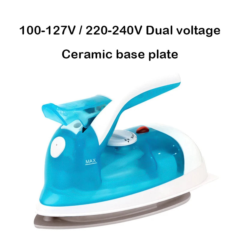 100-240V Mini-Bügeleisen Handheld-Dampfbügler Keramiksohle Nass-Trocken-Dual-Use Kleidung Stoffbügeleisen tragbar für Reisen