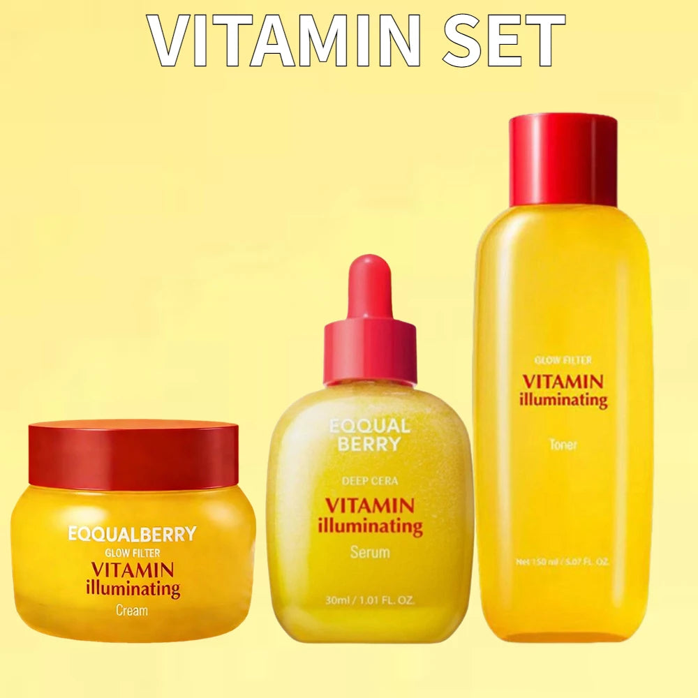 EQQUALBERRY ALOE PDRN & NAD PEPTID Hautpflegeset – HYALTOIN Serum, Bakuchiol Plump Calming Toner Serum Koreanische tägliche Hautpflege