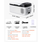 SucceBuy 15L 20L 22L Car Refrigerator Electric Cooler -4°F to 68°F Car Fridge with APP Control Cars Freezer for RVs Camping