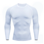 Men Compression Running T-shirt Fitness Tight Long Sleeve Sport Shirts Training Jogging Tops Gym Sportswear Dry Fit Rashgard