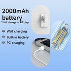 H2ofloss Sonic Elektrische Zahnbürste 38000VPM 5 Modi IPX7 Wasserdicht 60 Tage Akku Smart Timer Wiederaufladbar Aufhellend Mundpflege