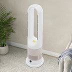 Ganzjähriger Dual-Modus Kühl-Heizturmventilator mit Fernbedienung 1200W Heizung 8 Geschwindigkeiten 9H Timer 80° Oszillation Sicher, Bladeless