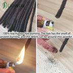 Echthaar-Dreadlocks-Extensions Brasilianisches Echthaar Dreadlocks Handgefertigte Dreadlocks für Frauen/Männer 8-24 Zoll