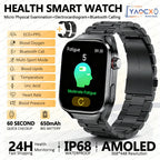 2026 Neue Pflegegrad-Harnsäure-Blutfettwerte Smartwatch Herren EKG+PPG Blutdruck Herzfrequenz Bluetooth Anruf Gesundheits-Smartwatch
