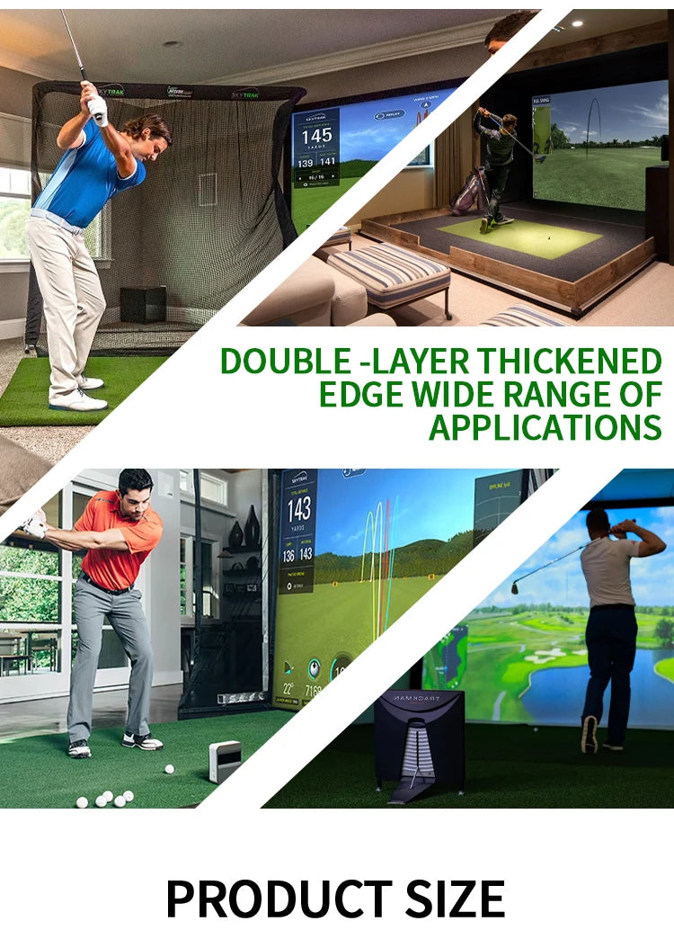 Caiton Golf Impact Screen – Geräuschlos, HD, Reißfest, Schwungtraining für Innen- und Außenbereich, Einfacher Aufbau, Schlagschutz, Verschiedene Größen
