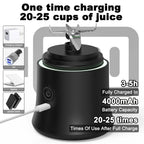 Neuer tragbarer Mixer 600ML Elektrischer Entsafter Fruchtmixer 4000mAh USB wiederaufladbarer Smoothie Mini Mixer Persönlicher Entsafter farbenfroh
