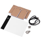 Tragbares Daumenkino-Set mit Leuchtpad-Tablet, LED-Leuchtkasten, 3-Stufen-Helligkeitsregelung, 300 Blatt Daumenkino-Papier mit Bindeschraube