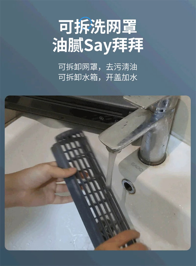 Kitchen Air Conditioner New Wall-mounted Cooling Fan Strong Wind Charging Fan Home Remote Control