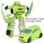 Kinder Spielzeug Mini Verwandlungs-Roboter-Kit Spielzeugmodelle 2-in-1 verformtes Auto Spielzeug Roboter Spielzeug für Kinder Geschenk Actionfigur