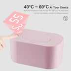 Tragbarer Baby-Feuchttücherwärmer Thermischer USB-Lade-Wickeltuchspender Warmer Wickeltuchwärmer Heizbox für Zuhause