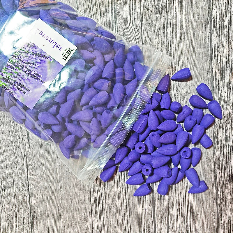YXYMCF Natürlicher Reflux Turm Räucherstäbchen Sandelholz Lavendel Rauch Rückfluss Räucherkegel für Brenner Zuhause Duftender Rückfluss Aromatherapie