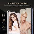 FUFFI Global Vision i17 Pro Max Smartphone Android 8GB RAM 256GB ROM 6,56 Zoll Telefon 720x1612HD 24+48MP 5G Netzwerk Mobiltelefone