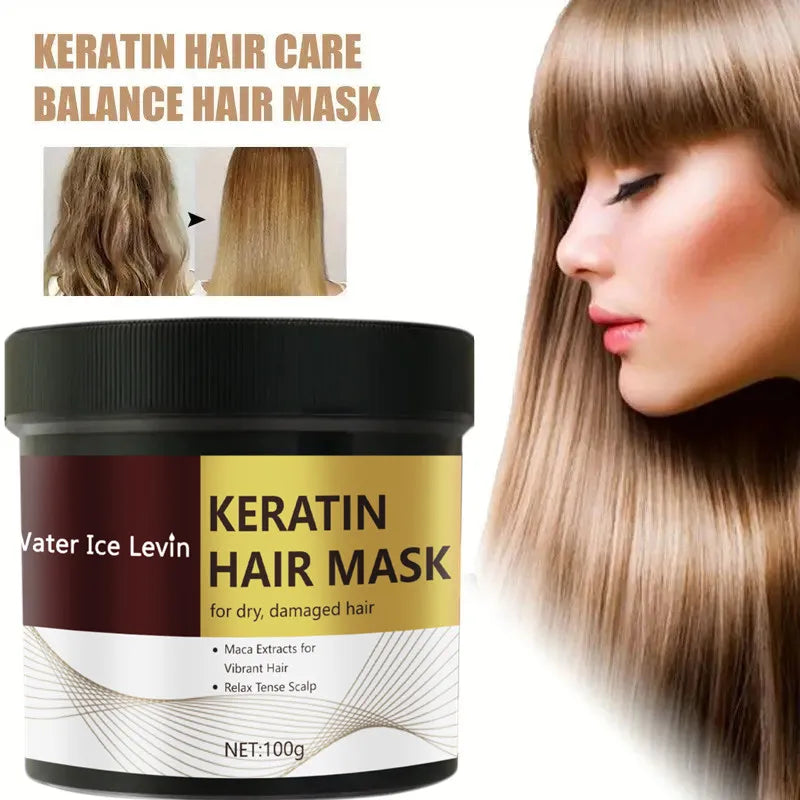 Magische Keratin-Haarmaske 5 Sekunden schnelle Reparatur geschädigtes krauses Haar weich glänzend glättend tief feuchtigkeitsspendende Haarpflege