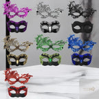 2er-Set, elegante schwarze Spitzen-Masken für Paare für Kostümpartys