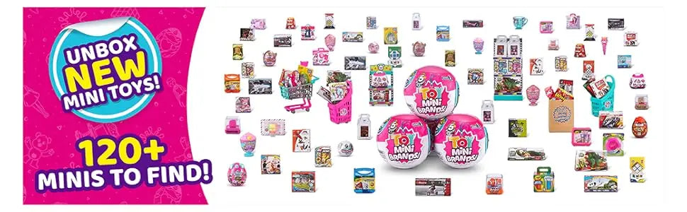 Zuru 5 Surprise Mini Brands Spielzeug Toy Mini Brands Serie 2 Überraschungskapsel Spielzeugladen Einkaufsspielzeug Mini Brands Sammelspielzeug