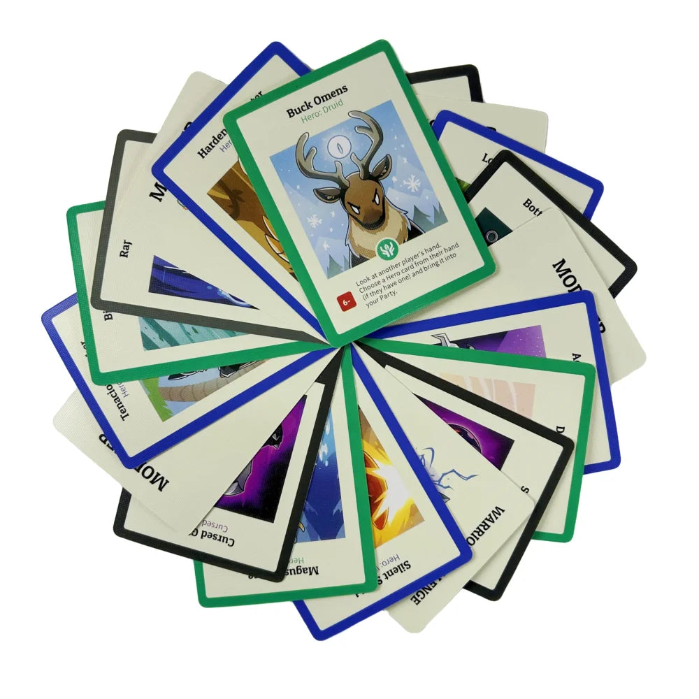 1 oder 2 Stück Neues Here to Slay Kartenspiel – Ein Strategisches Kartenspiel für Jugendliche und Erwachsene Brettspiel-Deck für Weihnachten Halloween
