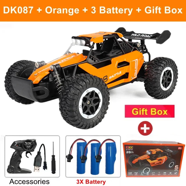 Oike RC-Car 1:16 Modell mit LED-Lichtern Funkferngesteuertes Offroad-Kletterfahrzeug Outdoor-Autos Drift-Rennspielzeug Jungen Geschenke