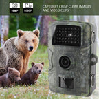16MP 1080P Wildkamera Jagdkamera Überwachungskamera mit Bewegungsmelder IP66 Wasserdicht Infrarot Nachtsicht für Außenbereich