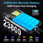 8849 Tank 2 PRO Projektor Robustes Smartphone Android 2.4K 24GB 512GB 100MP Kamera 23800mAh 120W Dual-SIM OTG-Telefon