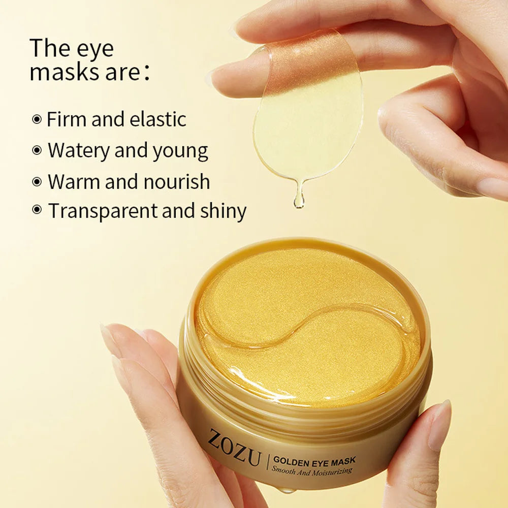 "30 Stk. 24K Gold Augenmasken-Pads – Anti-Aging & Behandlung dunkler Augenringe, feuchtigkeitsspendender Kollagen-Boost für geschwollene Augen"