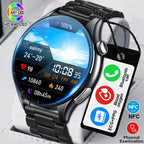 2026 Neue Smartwatch NFC EKG+PPG Blutsauerstoff Harnsäure Blutdruck Saphir Smartwatch Herren für Android iOS Smartwatch Herren