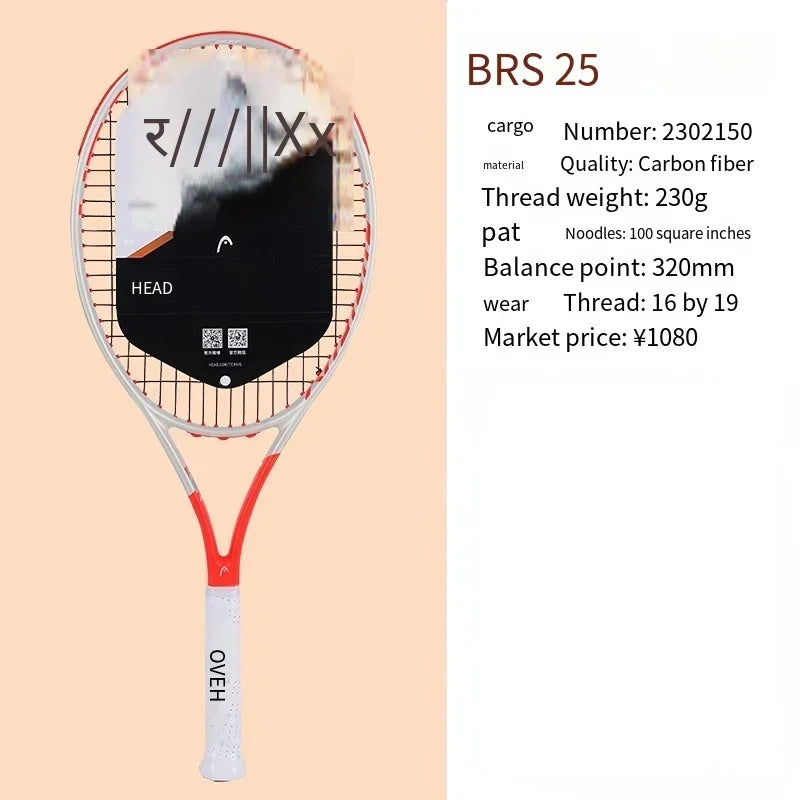 HEAD 2026 Neuer Carbon Tennisschläger für Herren Damen Tenis Raquete Blau