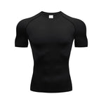 Herren Kompressionsshirt Kurzarm Langarm Schnelltrocknend | Allseason Workout Top für Fitnessstudio Laufen Fitness UV-Schutz