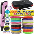 2026 Neue 3D-Druckstift DIY Dreidimensionale Malerei Kinderspielzeug mit LCD-Bildschirm Netzteil 200M PLA-Filament Spielzeug Geschenk