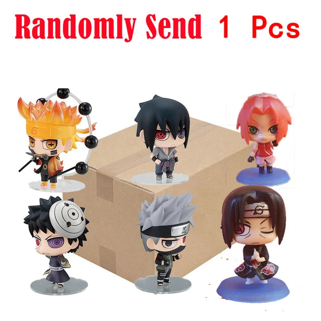 Anime Naruto Actionfigur Naruto Sasuke Kakashi Itachi Modell Spielzeug Desktop Ornament Dekoration Geschenk Junge Mädchen