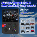 2026 Aktualisierte R36MAX2 Retro-Handheld-Spielkonsole 4,5 Zoll HD-Bildschirm 1024*768 Open Source Tragbarer Taschen-Videospiel-Player