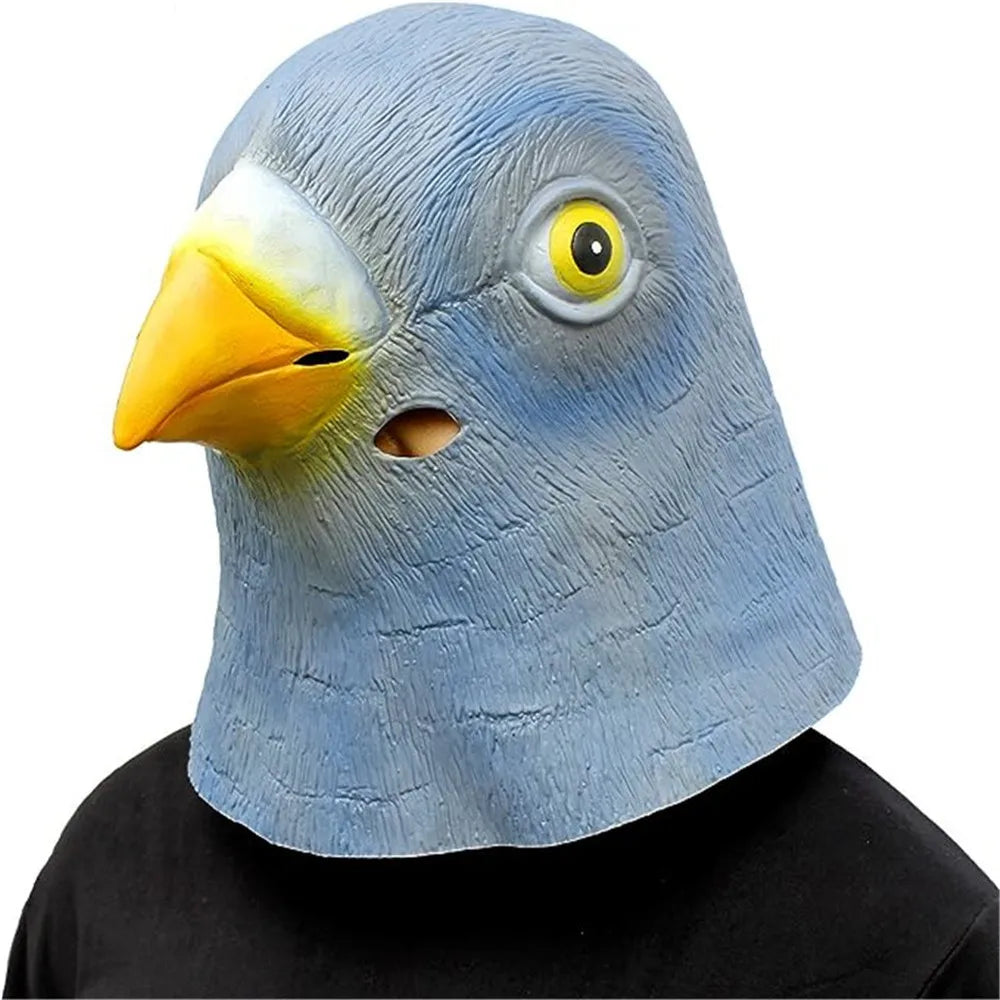 Taubenmaske Kostüm Neuheit Halloween Kostümparty Vogelkopf niedliche lustige Maske