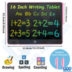 13/16 Zoll LCD Zeichentablett Schreibtafel Farbe Doodle Zähltafel Pädagogisches Spielzeug für 3-12 Jahre Kinder Geschenke