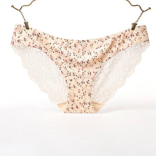 Damen Spitzenhöschen Sexy Transparenter Slip Niedriger Bund Baumwollzwickel Slips Übergröße Damenunterwäsche Dessous Neu Heißer Verkauf