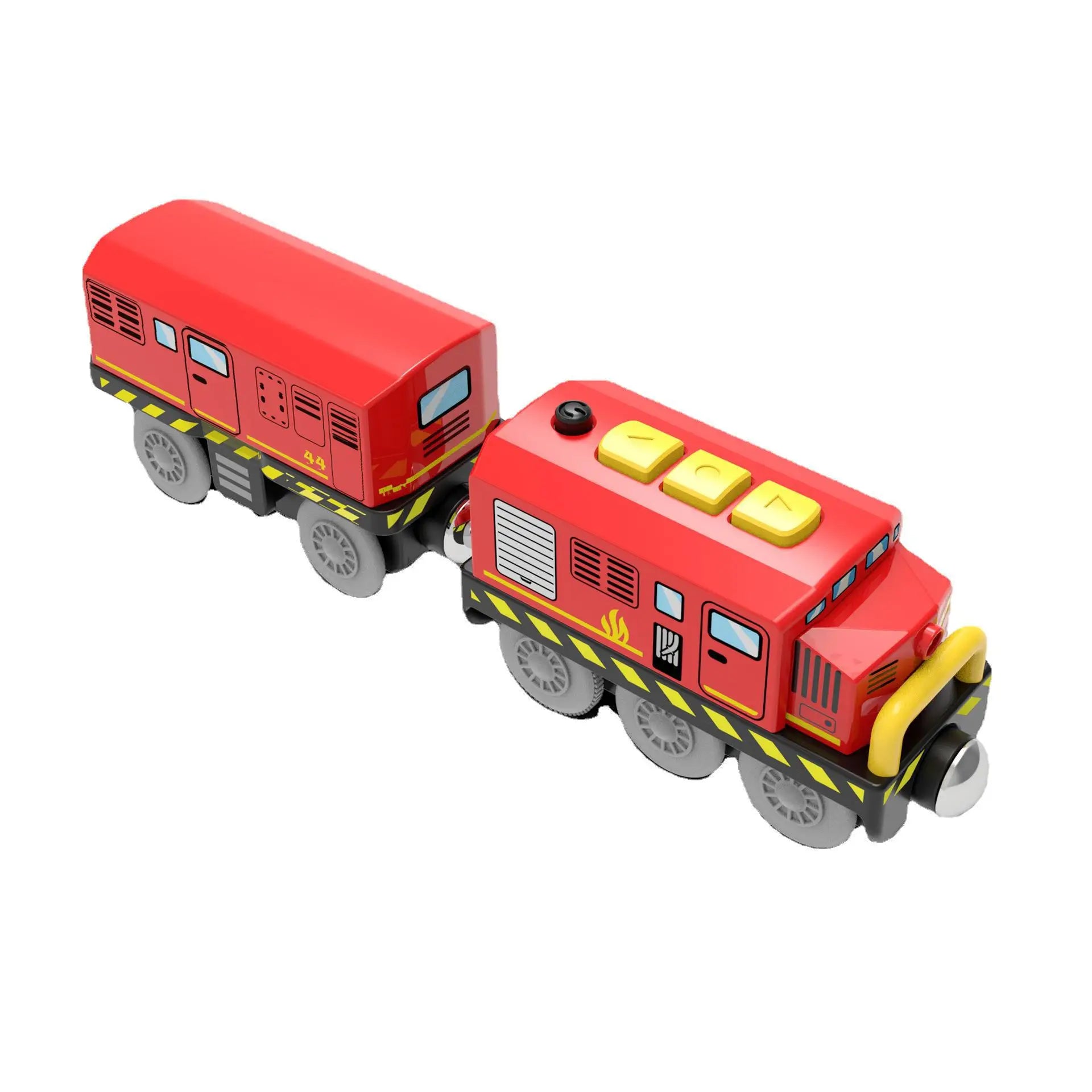 Kinder elektrische Eisenbahn Lokomotive Magnetischer Zug Waggon Diecast Slot Spielzeug Passend für Holzeisenbahn Gleis Spielzeug für Kinder Geschenk