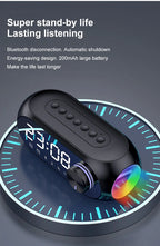 Radiowecker FM Bluetooth Lautsprecher Tragbarer Subwoofer Caixa De Som Sound Box Musik Drahtlose Mini Tieftöner Bocina Lampensäule