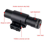 Outdoor Rotpunkt-Rot-/Grün-Laservisier Jagdzubehör Sport-Weitdistanz-Laserkalibrator für 11/20mm Schiene