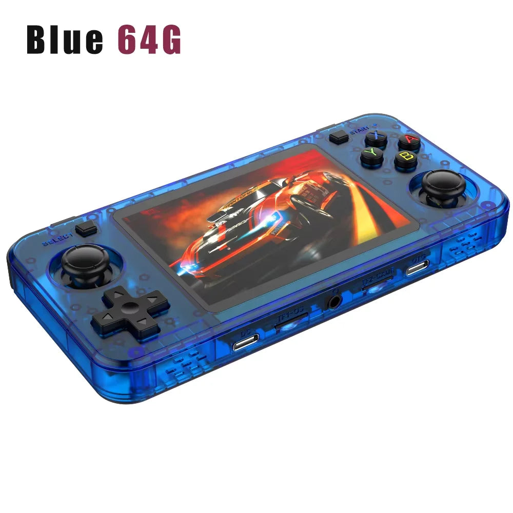 R36H ARKOS Retro Handheld-Spielekonsole Tragbarer 64G 128G Pocket-Videoplayer 3,5 Zoll IPS-Bildschirm R36S quer Kindergeschenk