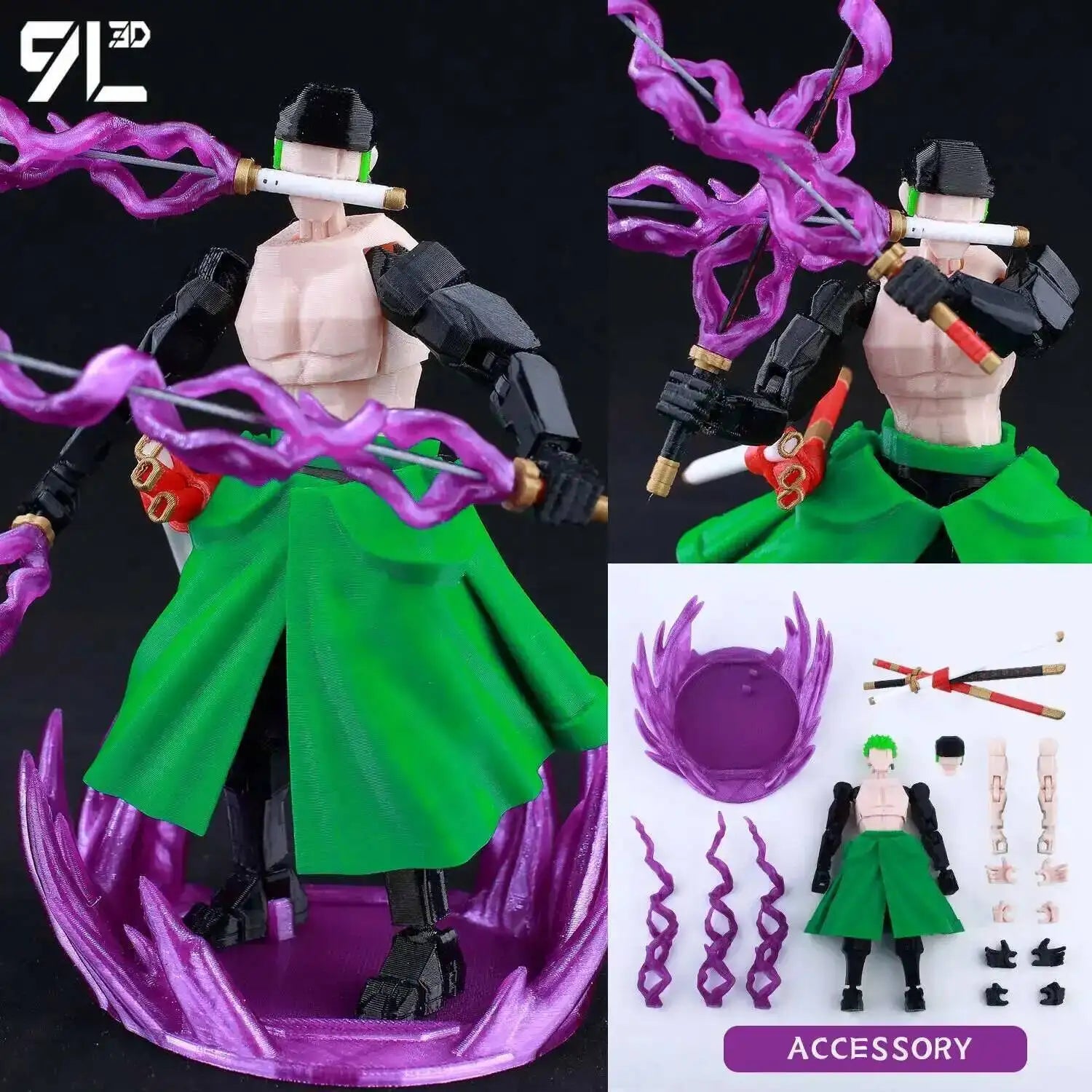 9L3D Gedruckte Anime One Piece Naruto Demon Slayer Dummy13 Lucky T13 Bewegliche Shapeshift Actionfiguren Mannequin Spielzeug Sammlerstücke