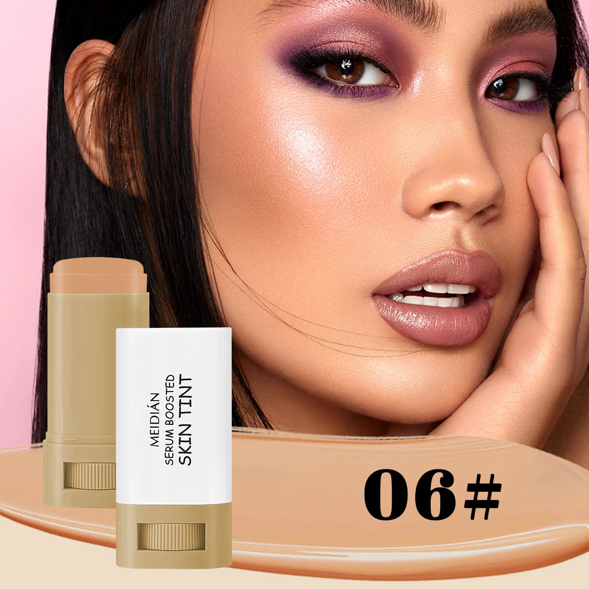 Bronze Foundation Stick Serum-verstärkte Hauttönung Seidige Textur Feuchtigkeitsspendende Deckkraft Concealer Base Ebenmäßiger Hautton Make-up