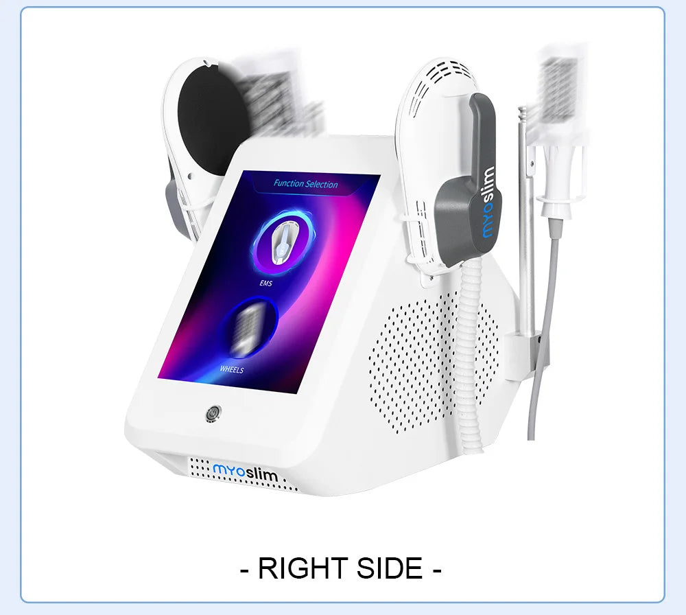 Neues Myoslim Desktop RF Körperformungsgerät Pro Rollenmassage Magnetische Schlankheits-EMS Fettreduzierung Gewichtsverlust Weißes Gerät