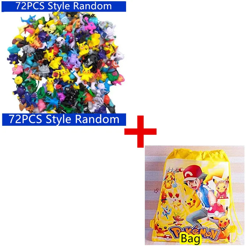 144 Anime Stil Actionfigur Modell Pokémon Figur Spielzeug Ornament Dekoration Sammlerstücke Spielzeug für Kinder Weihnachtsgeschenk
